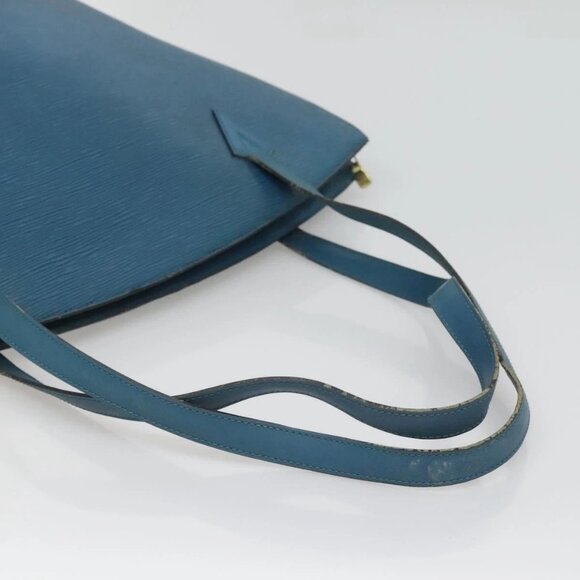 LOUIS VUITTON Epi Saint Jacques Shopping Shoulder Bag Blue M52275 LV Auth 120775 - Picture 8 of 16
